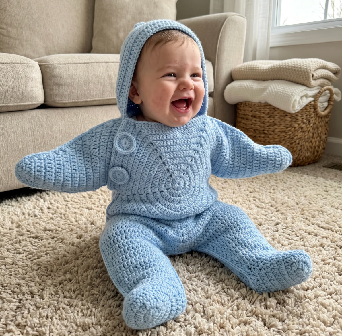 Snug Baby Star Suit